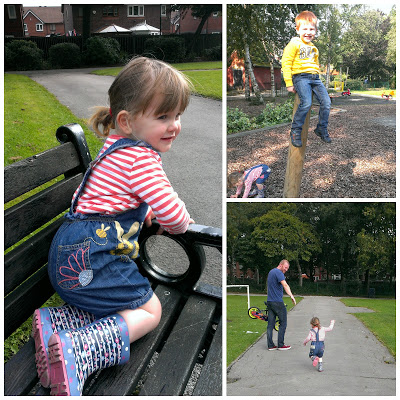 Playing in the park