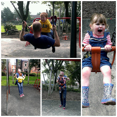 Fun on the swings