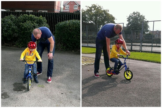 Learning to ride a bike