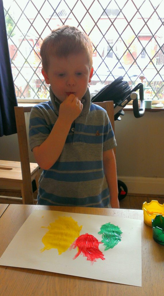 "Hmmm, what shall I do next?" face!
