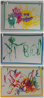 Our cotton bud paintings