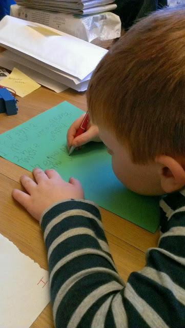 writing letters to Father Christmas