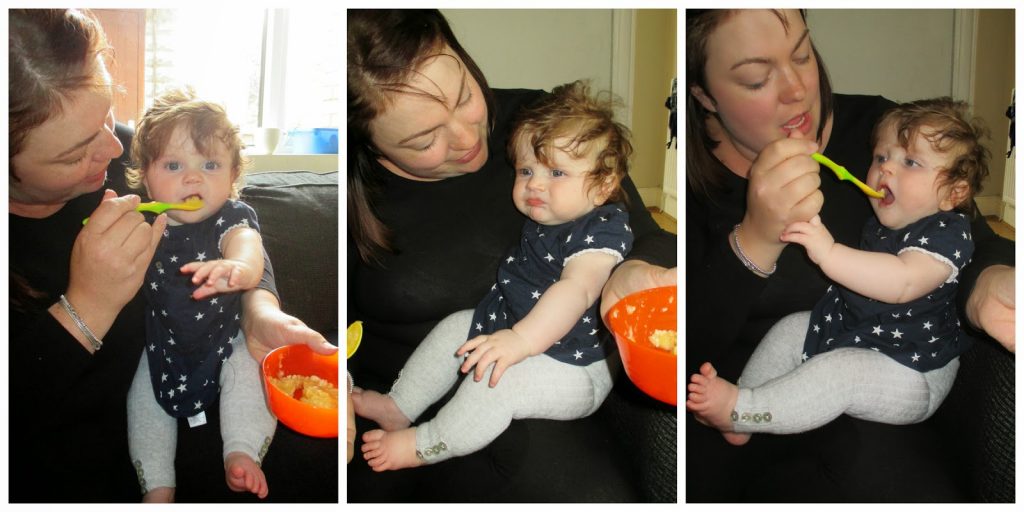 Weaning - mashed banana