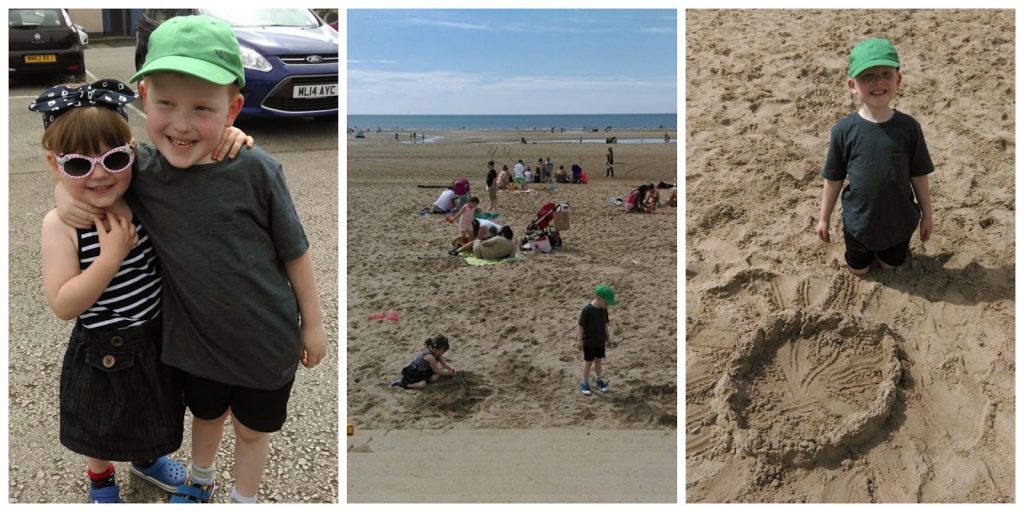A sunny afternoon on the beach in Blackpool before Cirque du Hilarious