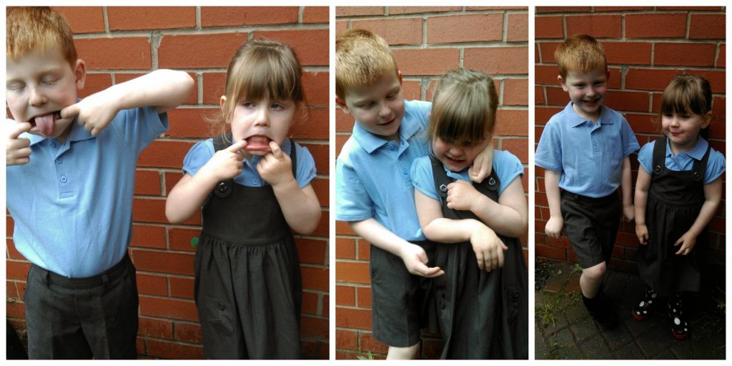 Primary school children wearing Matalan School Uniform