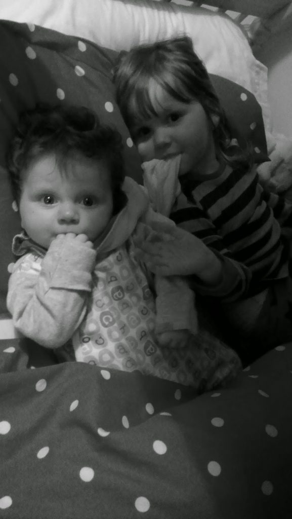 Little sisters ready for bed