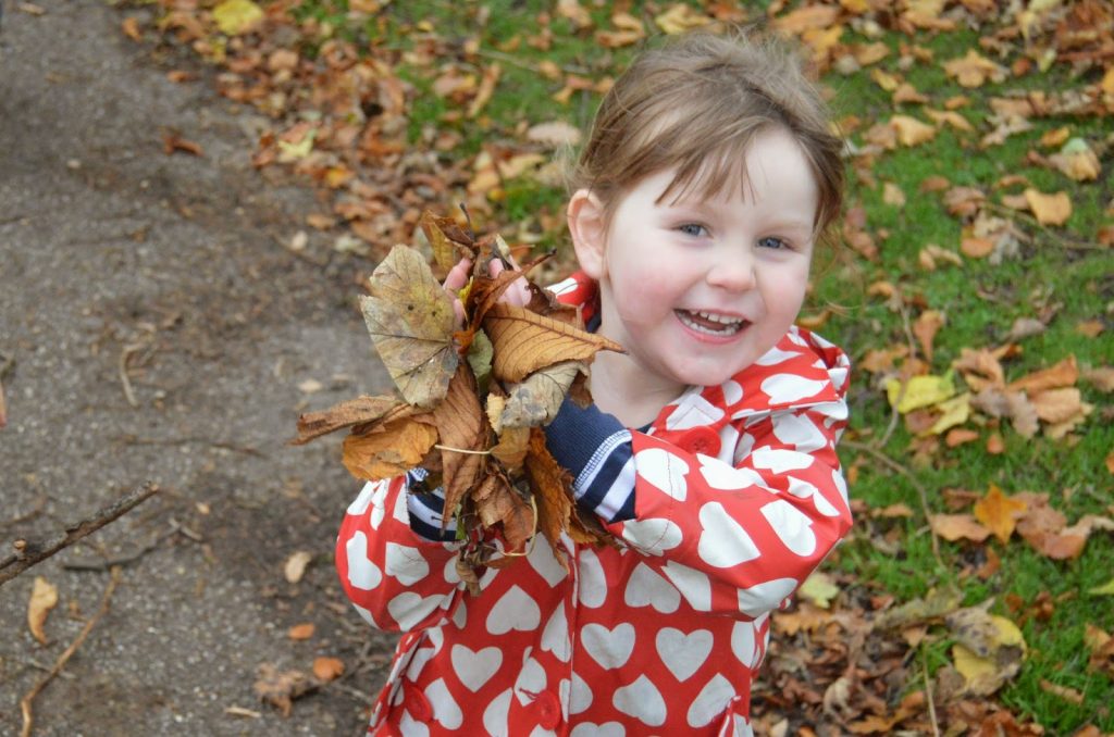 throwing leaves