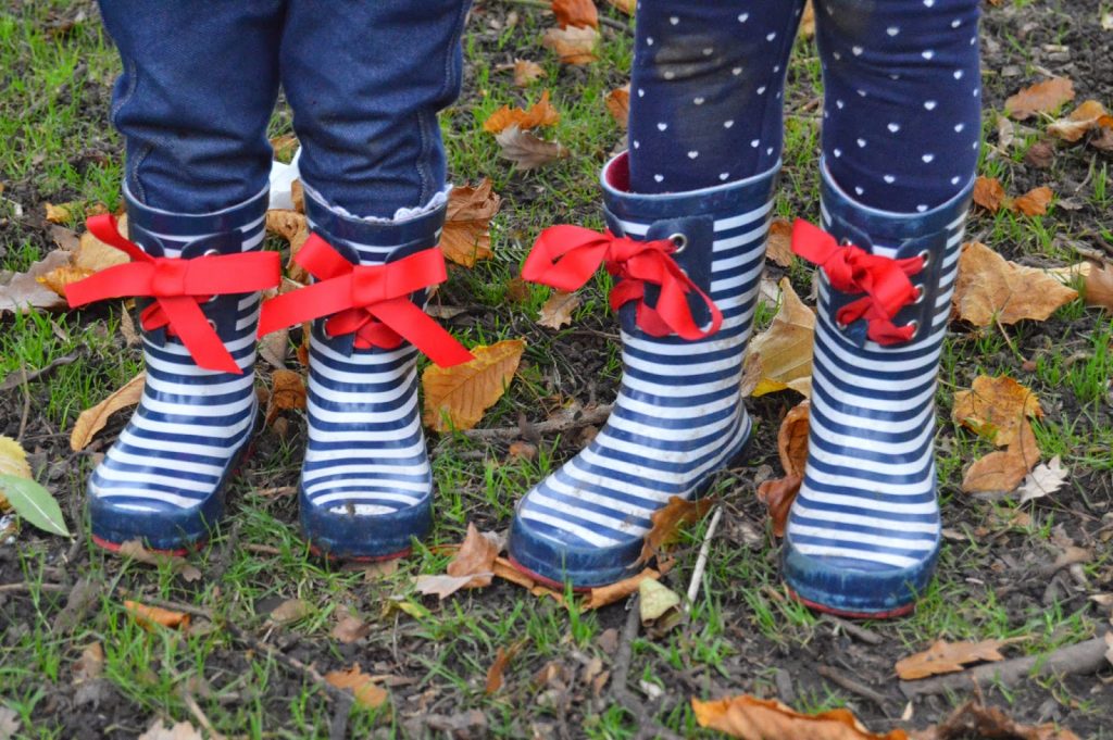 stripy wellies
