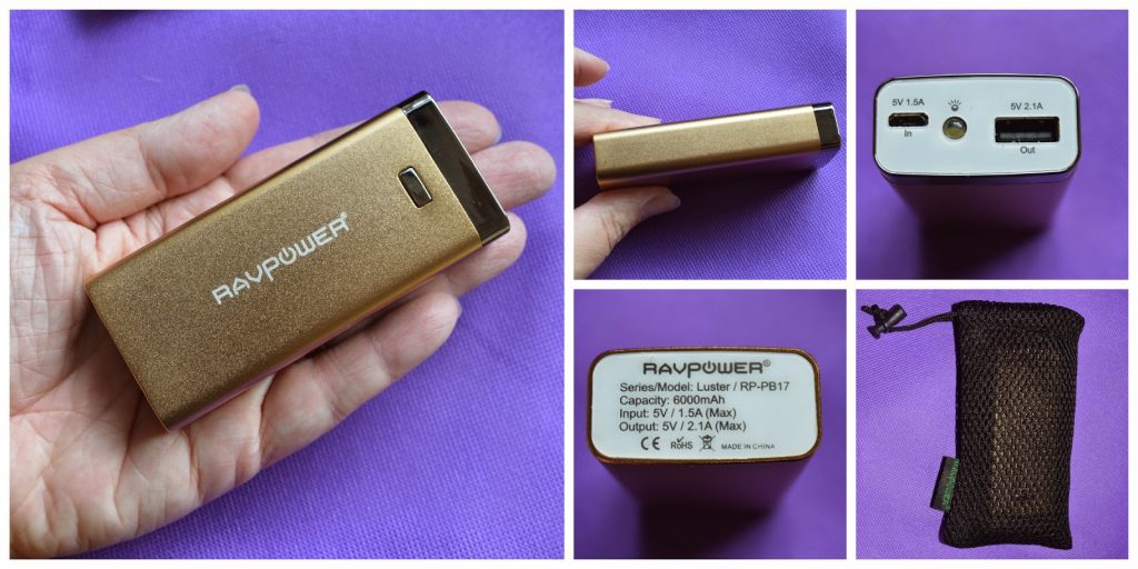 battery charger from RAVpower (power bank)