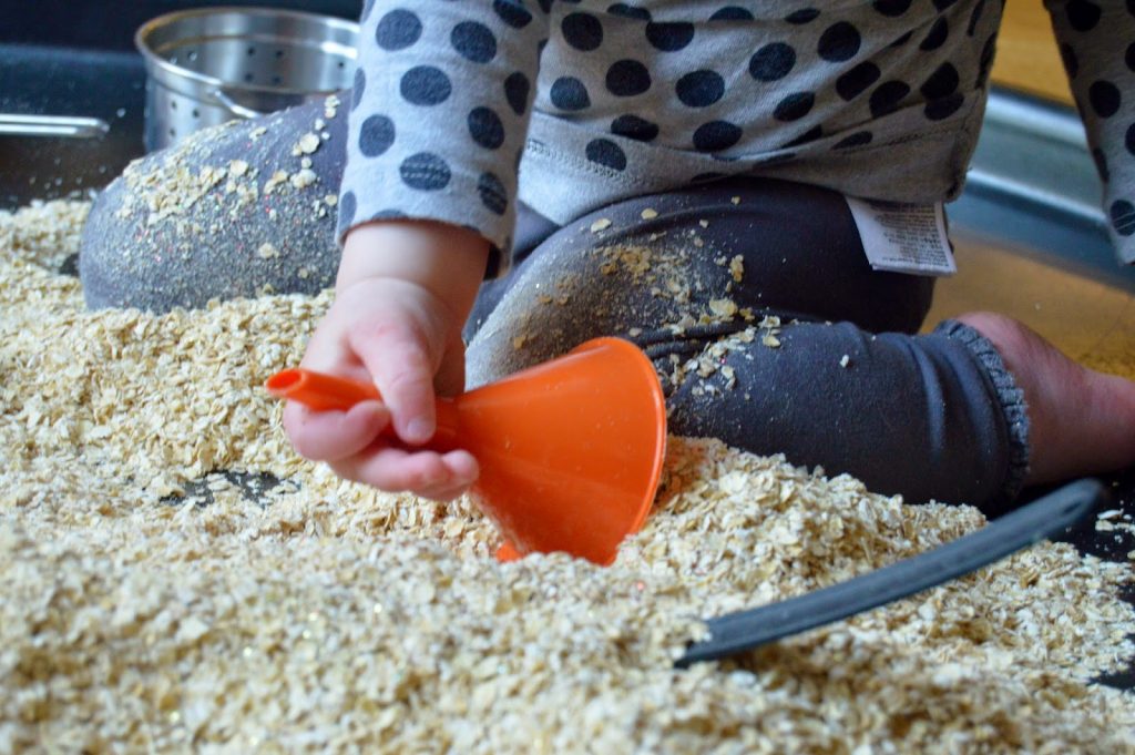 oats and glitter tuff spot