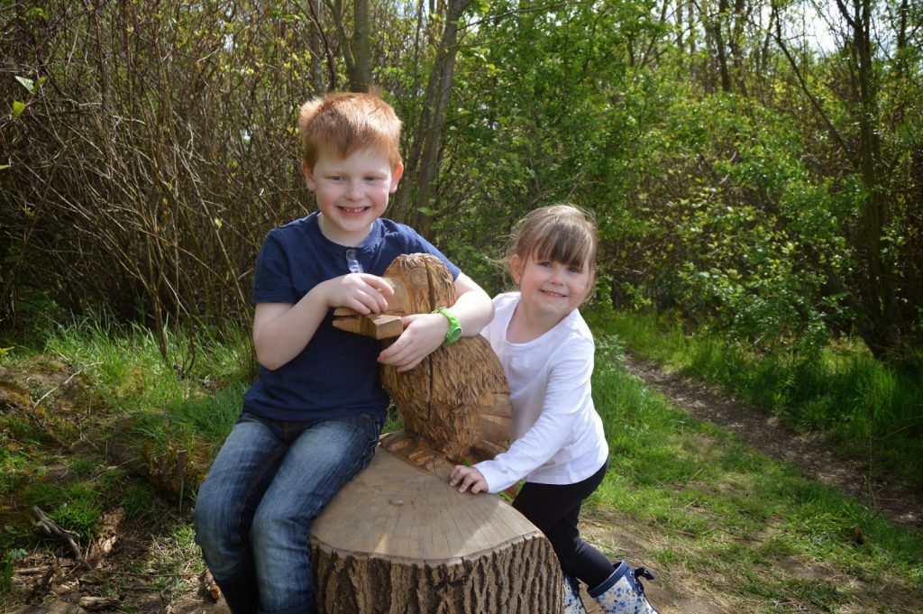 Room on the Broom Adventure Trail - wooden ROTB statues