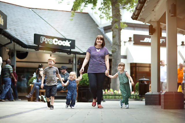 Shopping with the kids at Cheshire Oaks