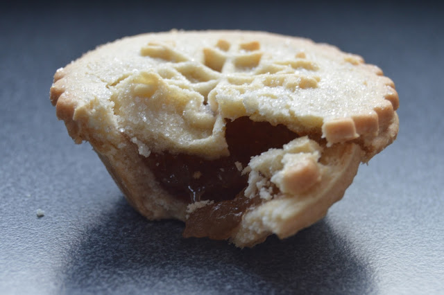 half eaten mince pie