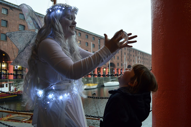 Winter fairy on the Albert dock