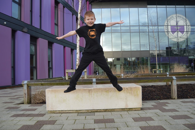 Little boy wearing his Stagecoach performing arts uniform for Stagecoach Early Stages lessons