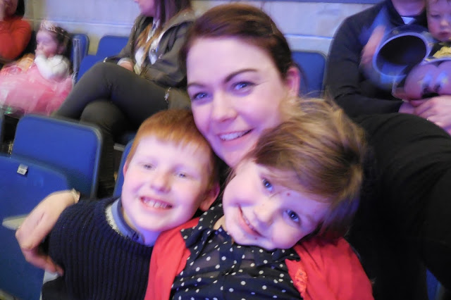 Family selfie at Disney on Ice