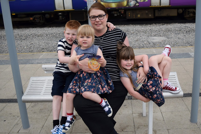 Mummy & the kids on the way home from The Printworks