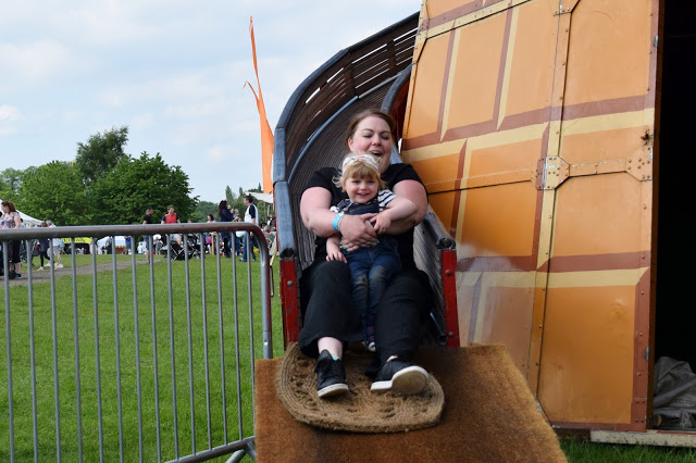 Riding the helter skelter at Geronimo