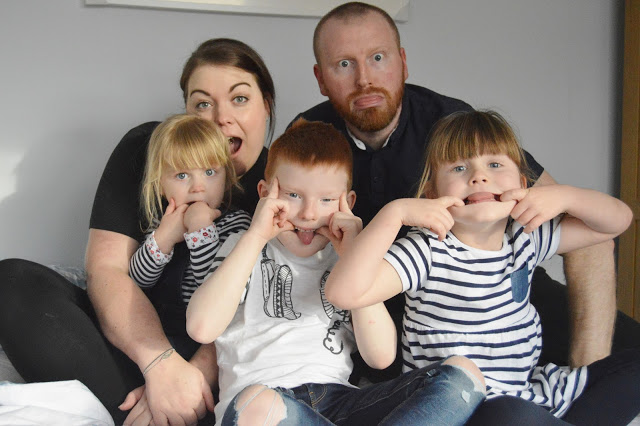 Burgess family pull funny faces