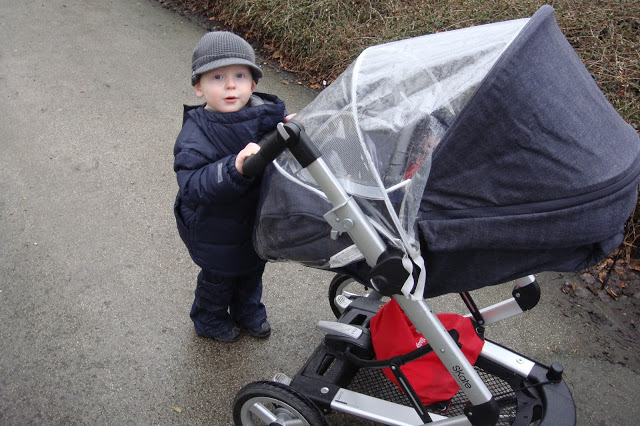 toddler pushing pram - Mamas and Papa's Skate pushchair