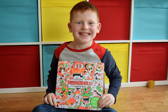 Ben & Burgerworld colouring book
