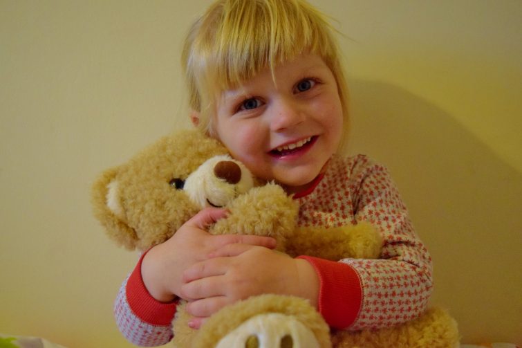 Sleep Tight Teddy Bear is soft and cuddly