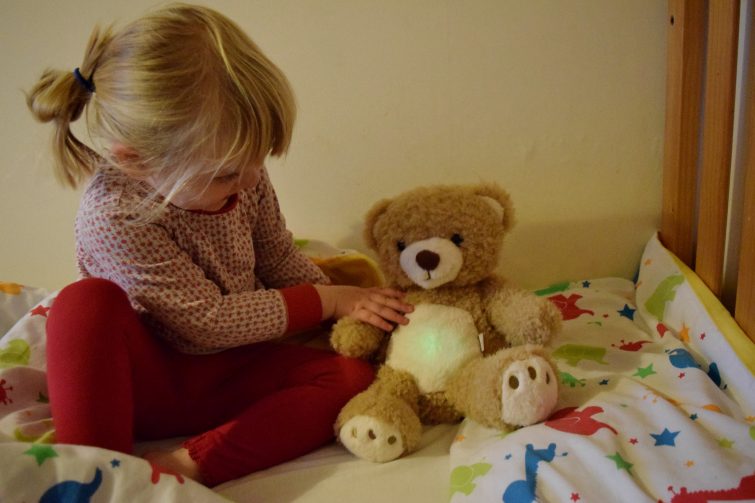 Sleep Tight All Night Teddy - green light means it's time to wake up