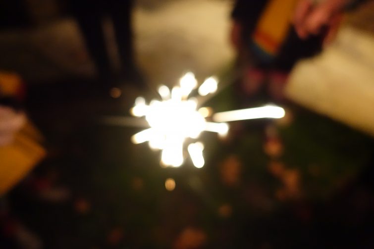 arty blurred sparkler shot / slow shutter speed