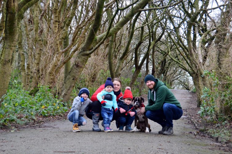 Burgess family in Heaton Park with Thomas