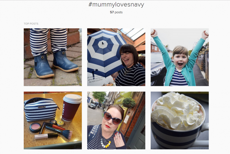 #MummyLovesNavy screenshot - Hashtags for Instagram
