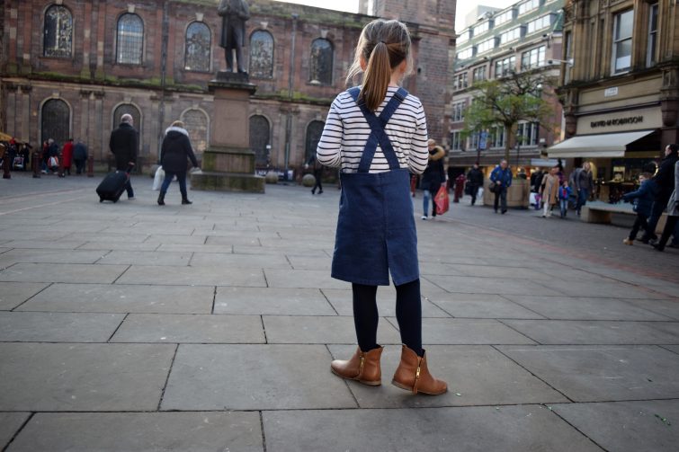 Blue Denim Pinafore Dress from Milk & Biscuits (2)