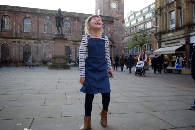 Blue Denim Pinafore Dress from Milk & Biscuits (4)