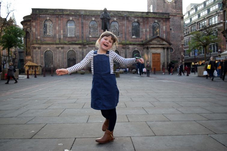 Blue Denim Pinafore Dress from Milk & Biscuits (6)