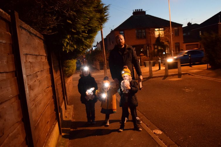 Exploring at night with Energizer Secret Garden Adventure