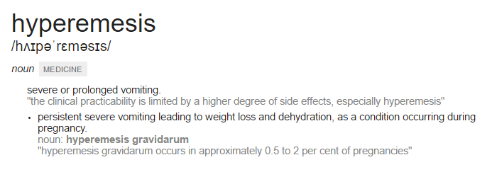 hyperemesis definition