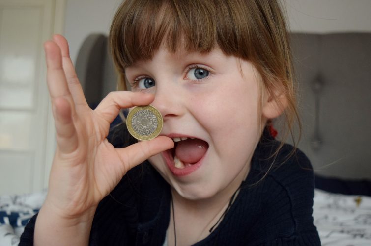 The tooth fairy left £2