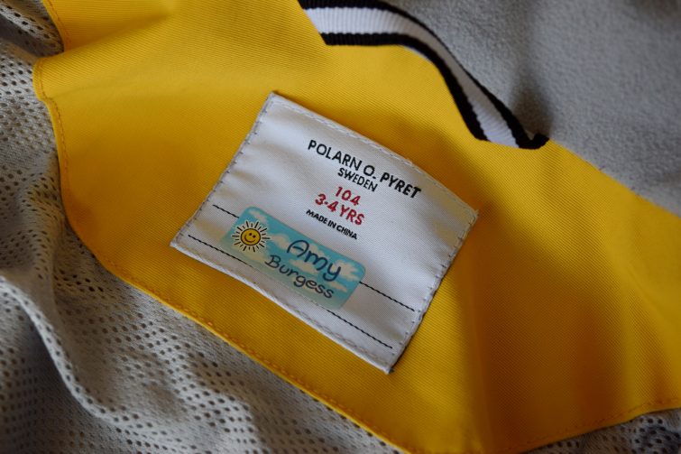 My Nametags - labelled school coat