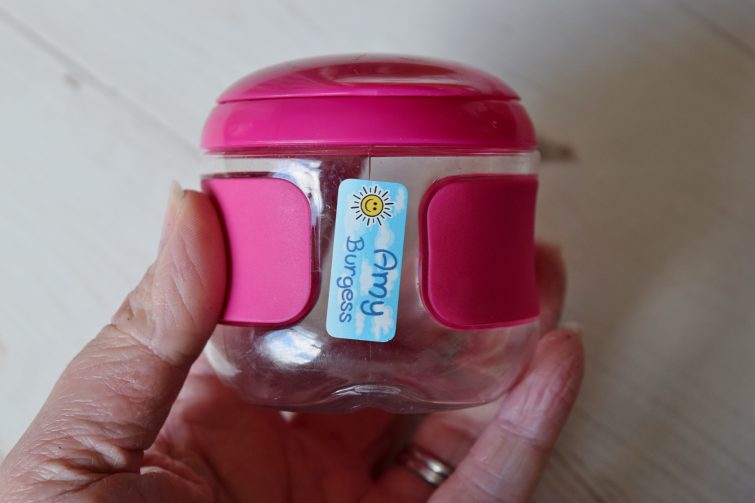 My Nametags - put your name on your snack pot