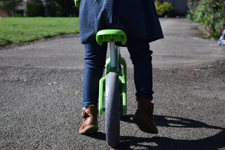 chunky wheels on Y Velo Balance Bike