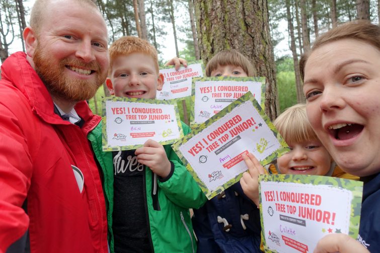 Me & Mine family photo at Go Ape - May 2017