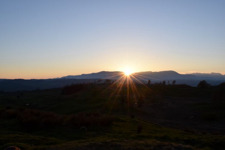 Sunset from Woodmsoke in the Lakes