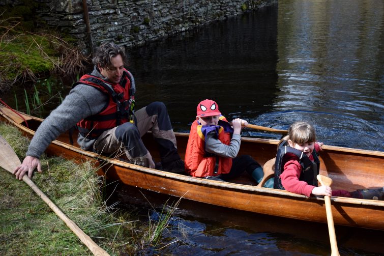 A canoe on the tarn