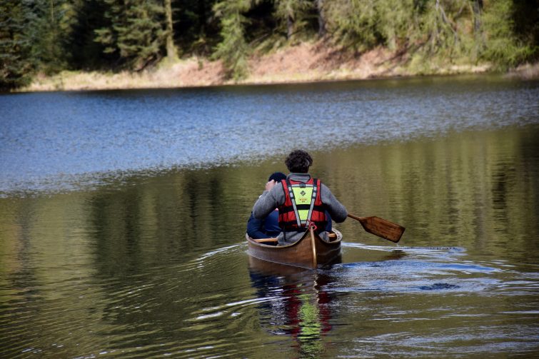 Canoe on the tarn
