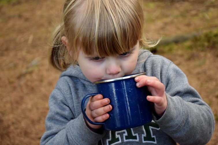 Warming up with hot chocolate