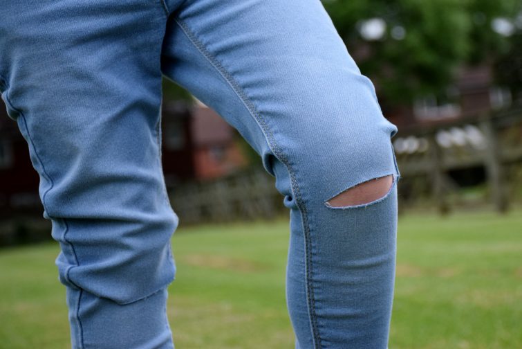 Summer 2017 Nutmeg clothing for kids - slit knee jeans