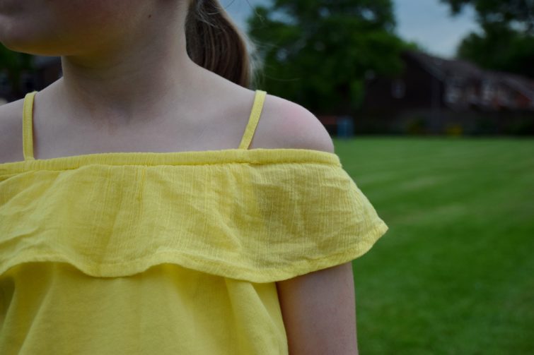 Summer 2017 Nutmeg clothing for kids - shoulder detail