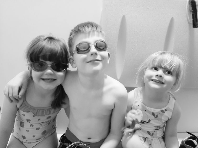 Ready for swimming at Center Parcs