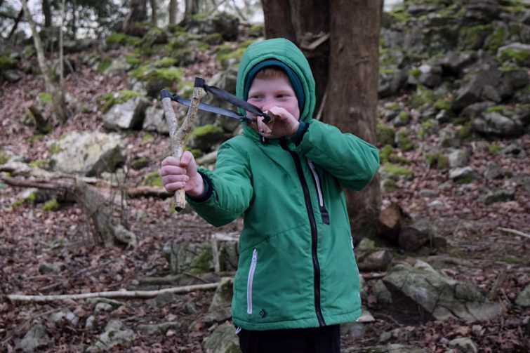 Making slingshots in the wood with Ben McNutt