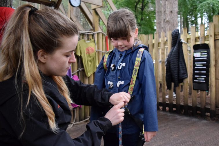 Safey equipment at Go Ape, Delamere Forest with Piri Allergy
