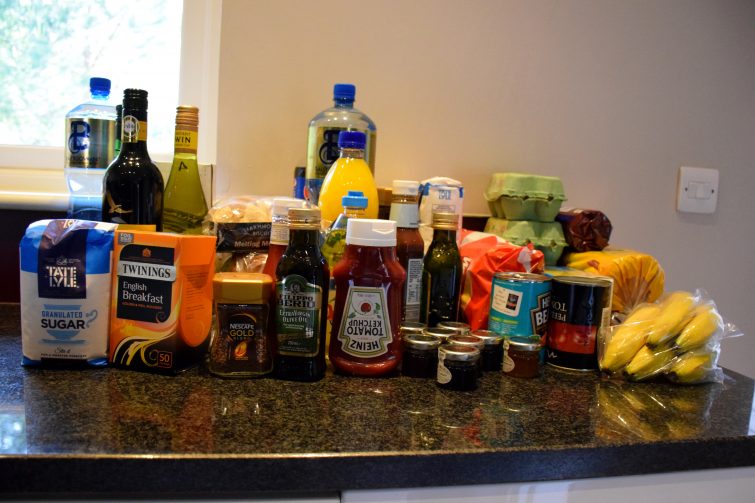 Family Grocery Pack Contents - Three bed Executive Lodge at Center Parcs, Whinfell Forest